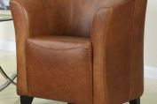 Seattle Tub Chair-ANTIQUE LEATHER