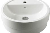 450mm Round Basin with Tap Ledge - Deck Mounted