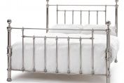 Classic Silver Metal Bed Frame