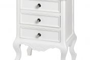 FLORENCE THREE DRAWER BEDSIDE TABLE