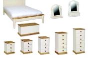 Contemporary bedroom furniture in solid pine