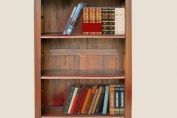 Large Open Mahogany Bookcase