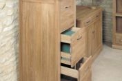 Mobel Oak 3 Drawer Filing Cabinet