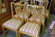 Set of Six Dining Chairs, Chippendale Style Dining Chairs