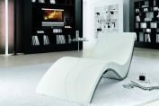 Sylvester Leather Chaise Lounge