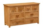 Wood Chest of Drawers with 8 Drawers