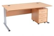 Rectangular Desk & 3 Drawer