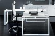 Dove White Executive Desk