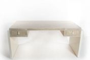 Delightful stone coloured desk with a bleached parchment finish