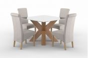 Neive Dining Table & 4 Darcy Chairs