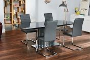 Ramira Extending Dining Table & 4 Alcora Chairs
