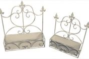 Old Rectory Rectangle Wall Planter x 2- Antique Cream