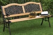 Garden Furniture Mississippi Bench - Wood , Metal & Resin