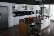 White modern kitchen set