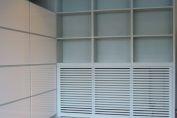 Bookcase Detail And Radiator Cabinet
