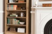 Florence Mango and Stone Tall Bookcase With Drawer