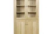 Tall Bookcase With Glazed Top Doors