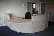 Example of reception desk from Contemporary Collection