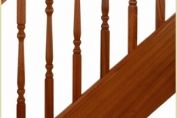 Sapele Shown in Provincial Style Spindles