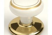 Gainsborough Hardware Henley Bright Gold Porcelain Door Knob Gainsborough Hardware Henley Bright Gold Porcelain Door Knob