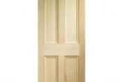 XL Internal Vertical/Horizontal Pine Edwardian 4 Panel Door