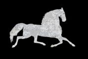 METAL PROFILE GALLOPING HORSE - WALL ART