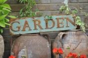 Garden metal plaque