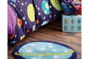 Outer Space Bedroom Rug, Multi