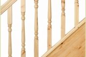 Pine Shown in Colonial Style Spindles